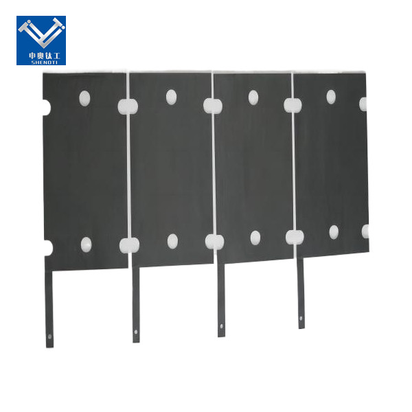 Titanium anodes for industrial wastewater treatment